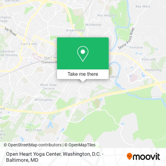 Mapa de Open Heart Yoga Center