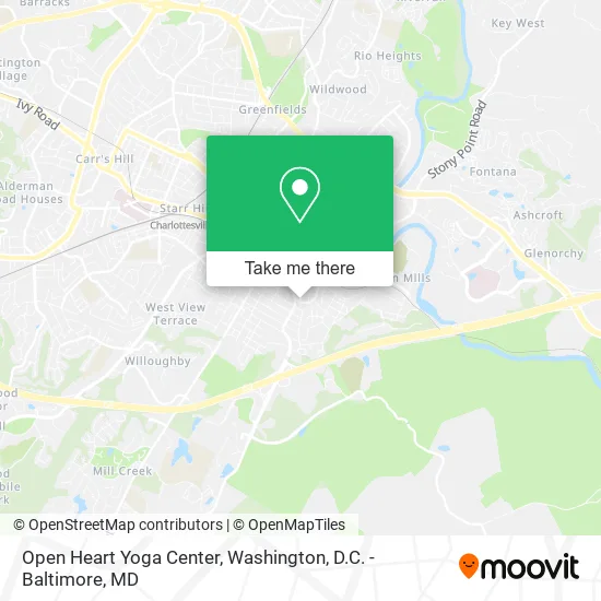 Open Heart Yoga Center map