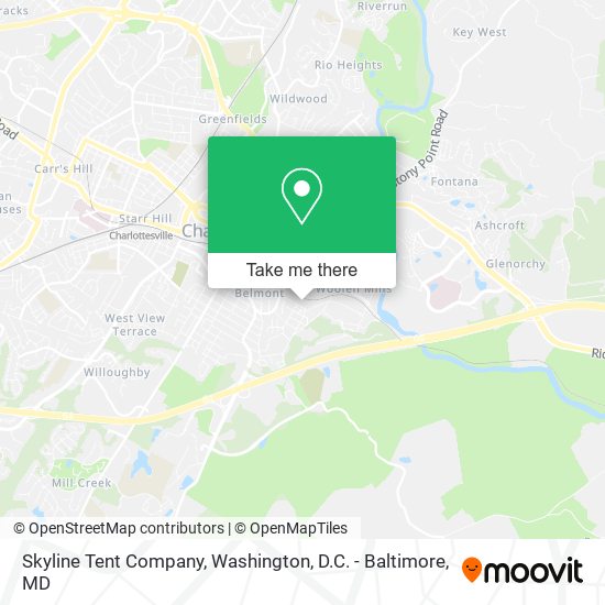 Skyline Tent Company map