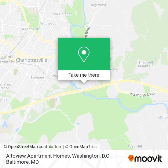 Mapa de Altoview Apartment Homes