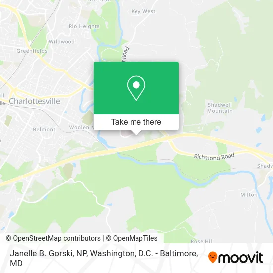 Janelle B. Gorski, NP map