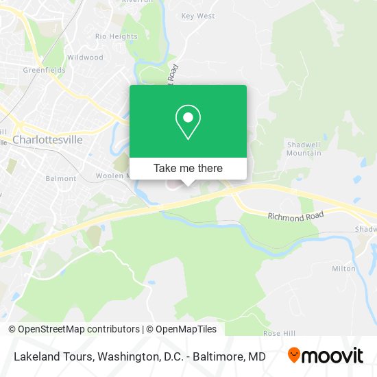 Lakeland Tours map