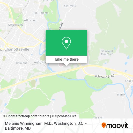 Mapa de Melanie Winningham, M.D.