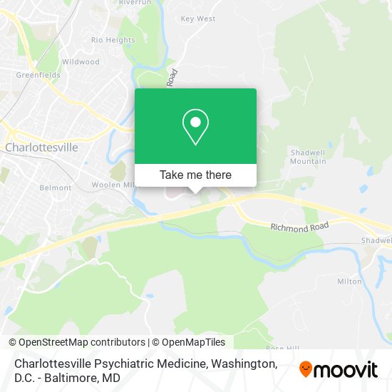 Mapa de Charlottesville Psychiatric Medicine