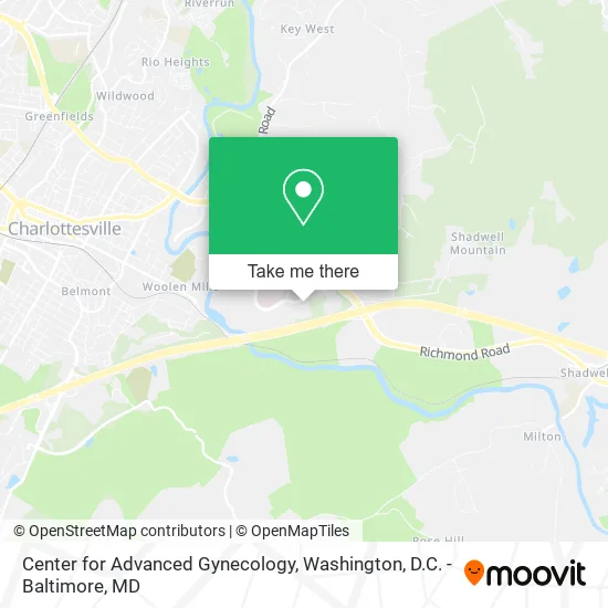 Center for Advanced Gynecology map