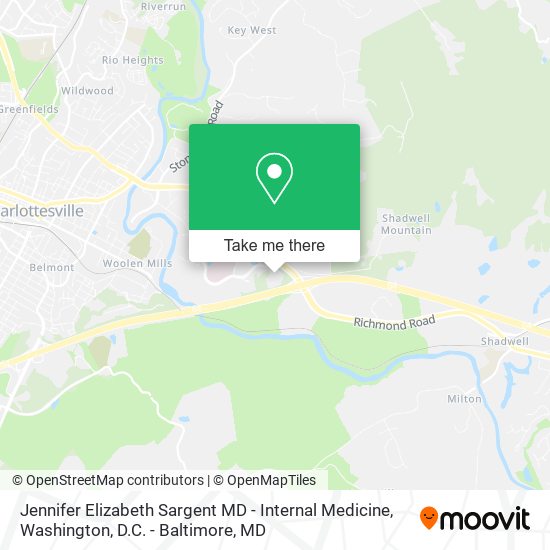 Jennifer Elizabeth Sargent MD - Internal Medicine map