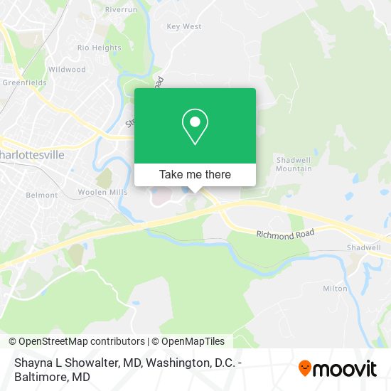 Shayna L Showalter, MD map