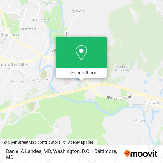 Daniel A Landes, MD map