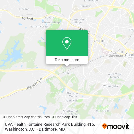 UVA Health Fontaine Research Park Building 415 map
