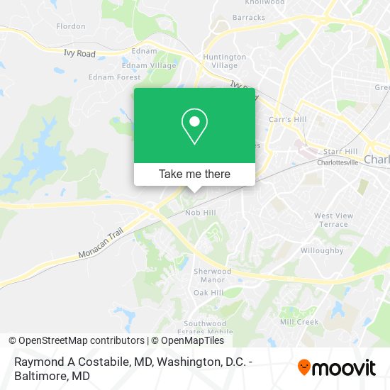 Raymond A Costabile, MD map