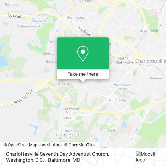 Charlottesville Seventh-Day Adventist Church map