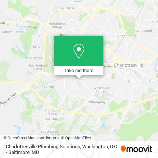 Charlottesville Plumbing Solutions map