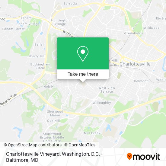 Mapa de Charlottesville Vineyard
