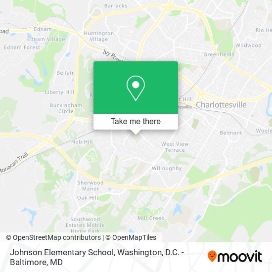 Mapa de Johnson Elementary School