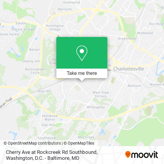 Cherry Ave at Rockcreek Rd Southbound map