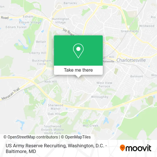 US Army Reserve Recruiting map