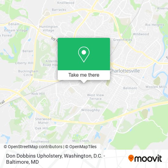 Don Dobbins Upholstery map