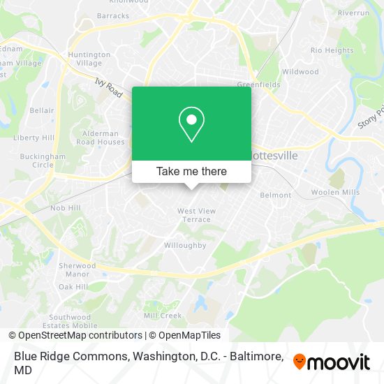 Blue Ridge Commons map
