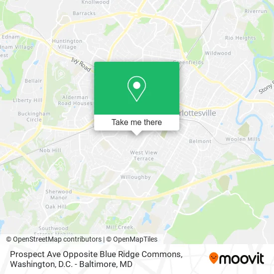Mapa de Prospect Ave Opposite Blue Ridge Commons