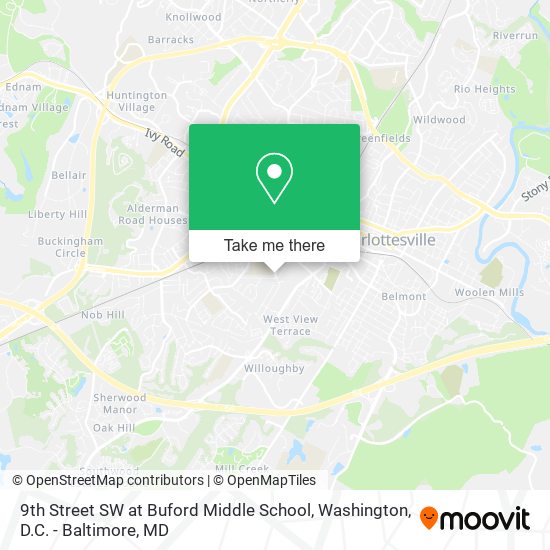9th Street SW at Buford Middle School map
