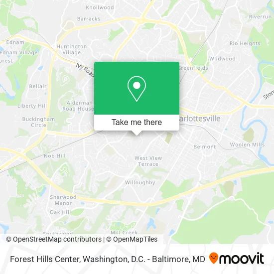 Mapa de Forest Hills Center