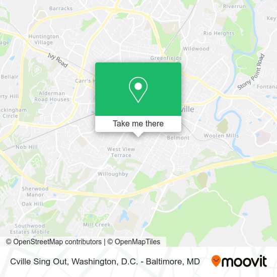 Cville Sing Out map
