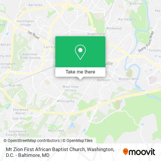 Mt Zion First African Baptist Church map