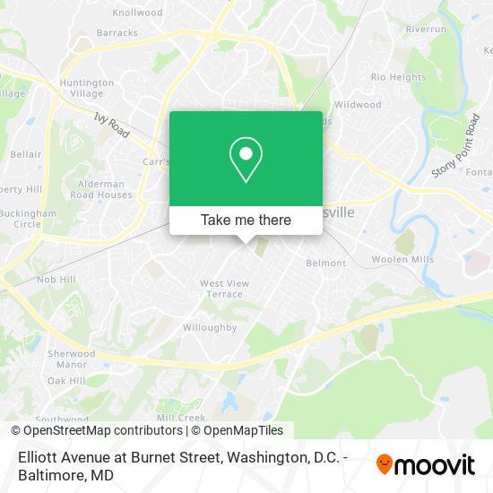 Elliott Avenue at Burnet Street map