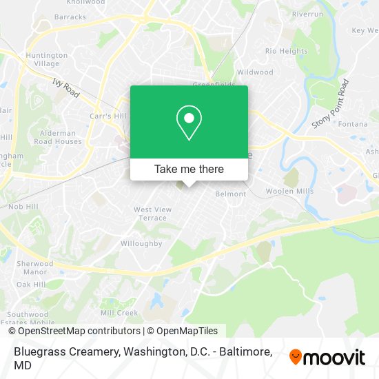 Bluegrass Creamery map