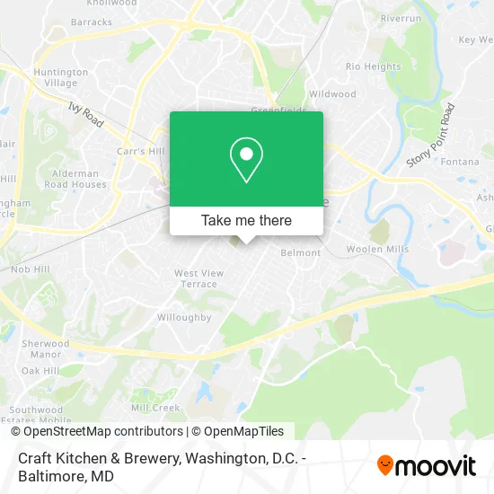 Mapa de Craft Kitchen & Brewery