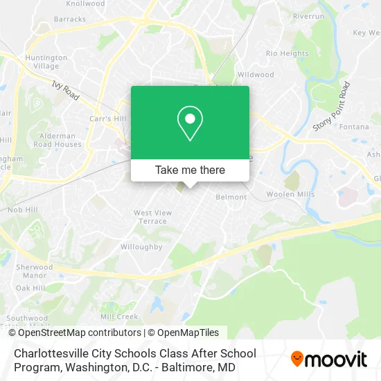 Charlottesville City Schools Class After School Program map