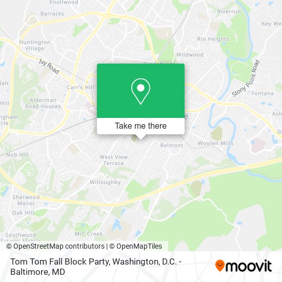 Tom Tom Fall Block Party map