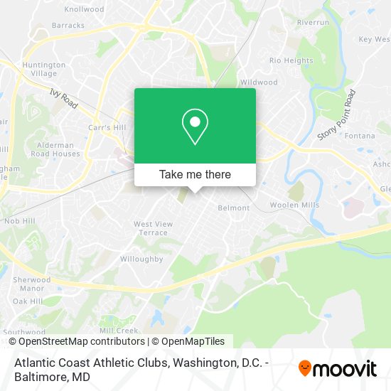 Mapa de Atlantic Coast Athletic Clubs