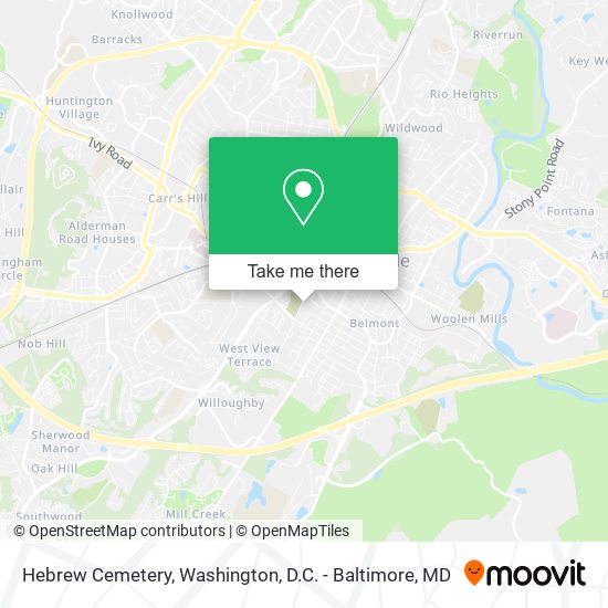 Hebrew Cemetery map