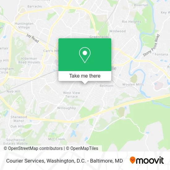 Courier Services map