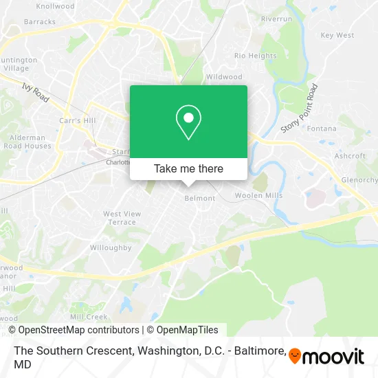 The Southern Crescent map