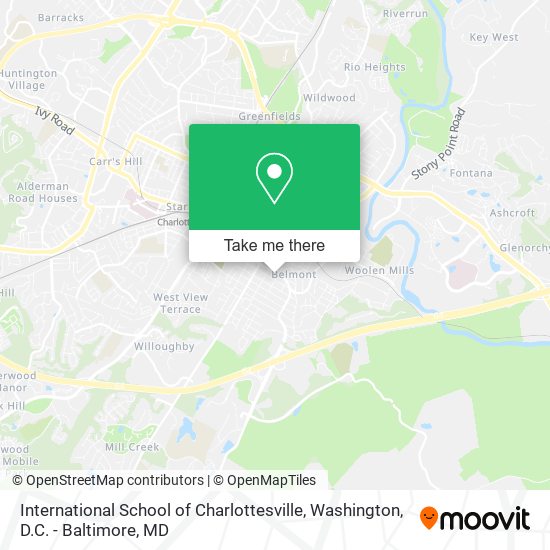International School of Charlottesville map