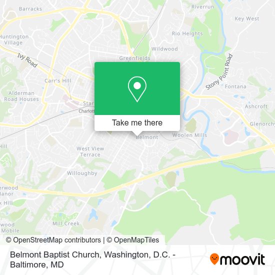 Mapa de Belmont Baptist Church