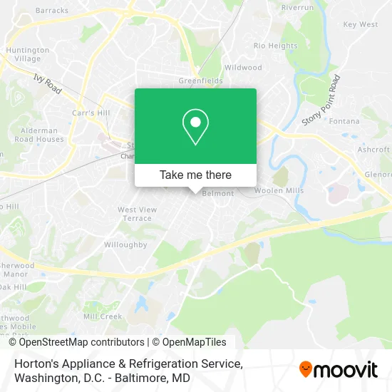 Horton's Appliance & Refrigeration Service map