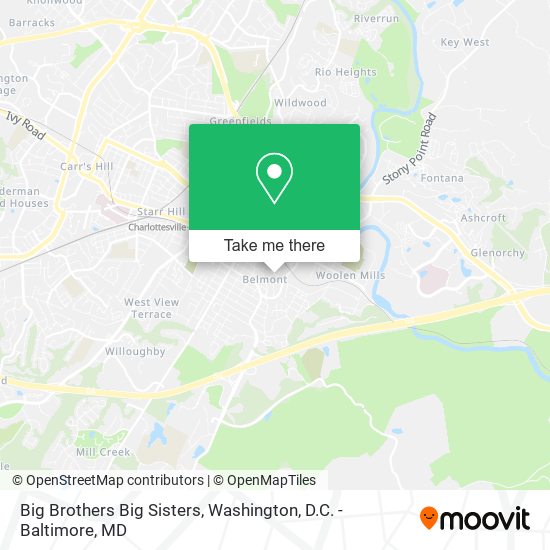 Mapa de Big Brothers Big Sisters