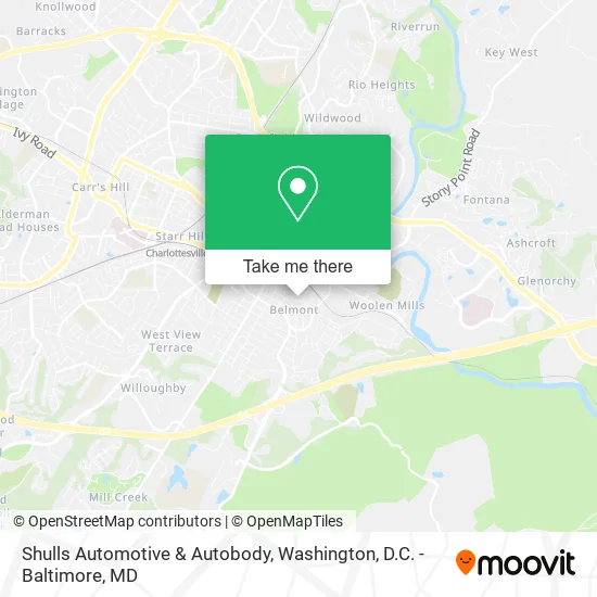 Shulls Automotive & Autobody map