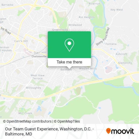 Mapa de Our Team Guest Experience