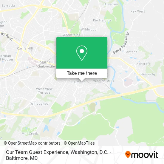 Our Team Guest Experience map