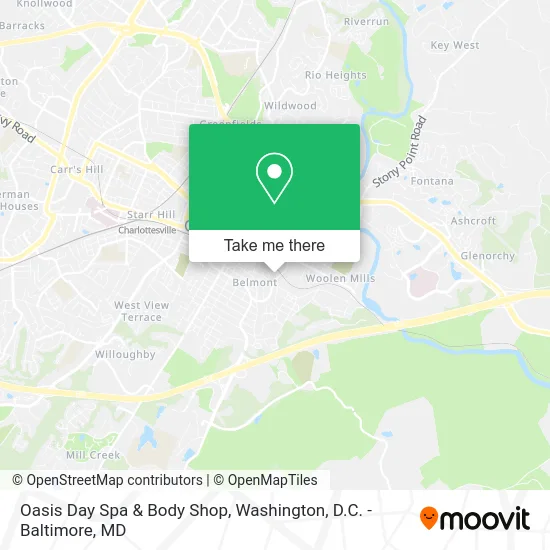 Oasis Day Spa & Body Shop map