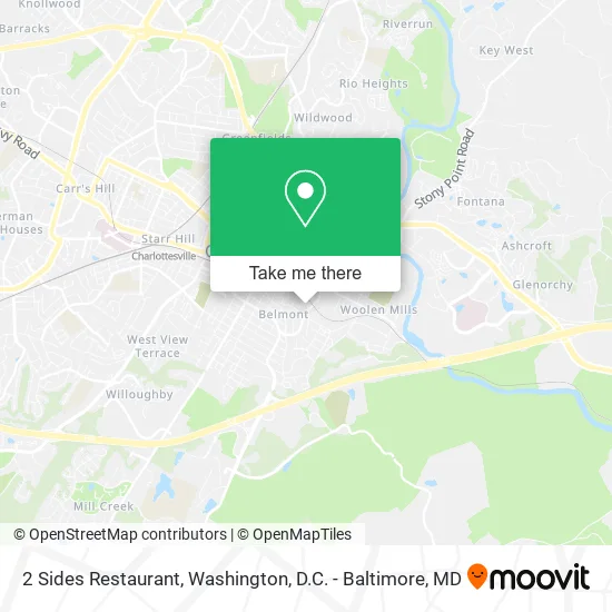 2 Sides Restaurant map