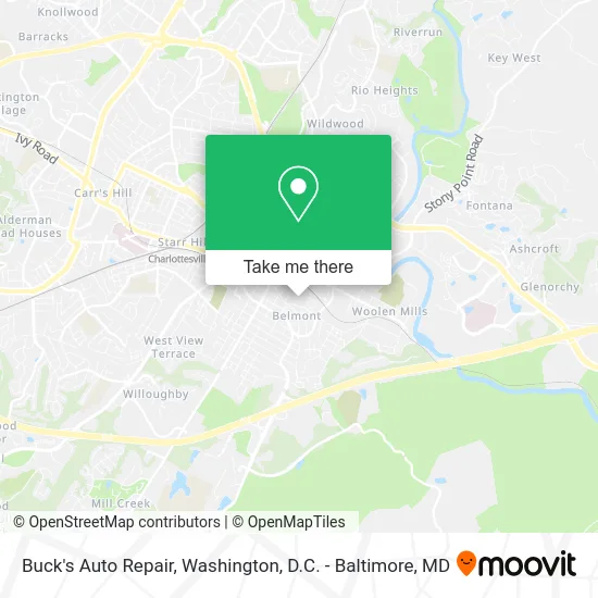 Buck's Auto Repair map