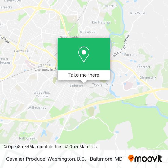 Cavalier Produce map