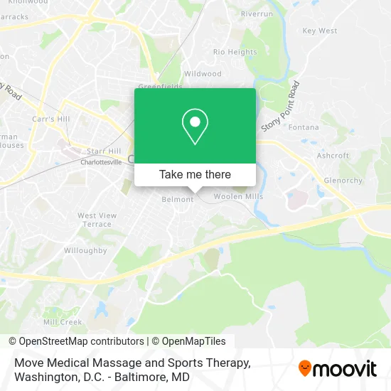 Move Medical Massage and Sports Therapy map