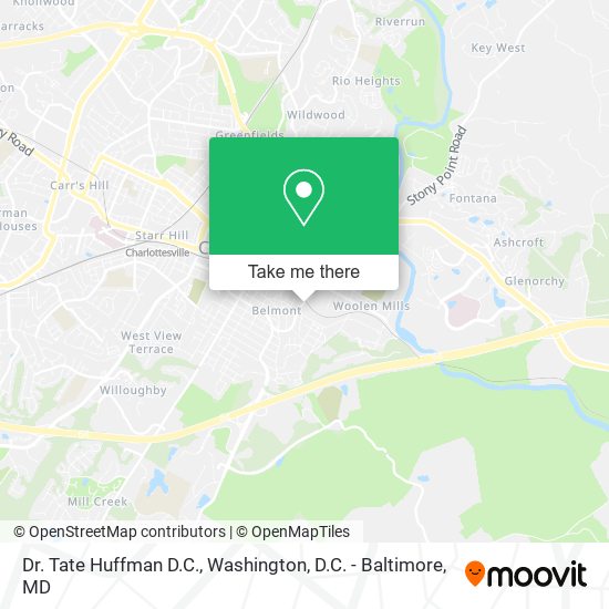 Mapa de Dr. Tate Huffman D.C.