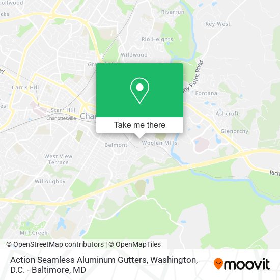 Action Seamless Aluminum Gutters map